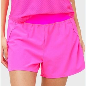 New! ADDISON BAY Highlighter Neon Pink Everyday Athletic Shorts Size XS $88